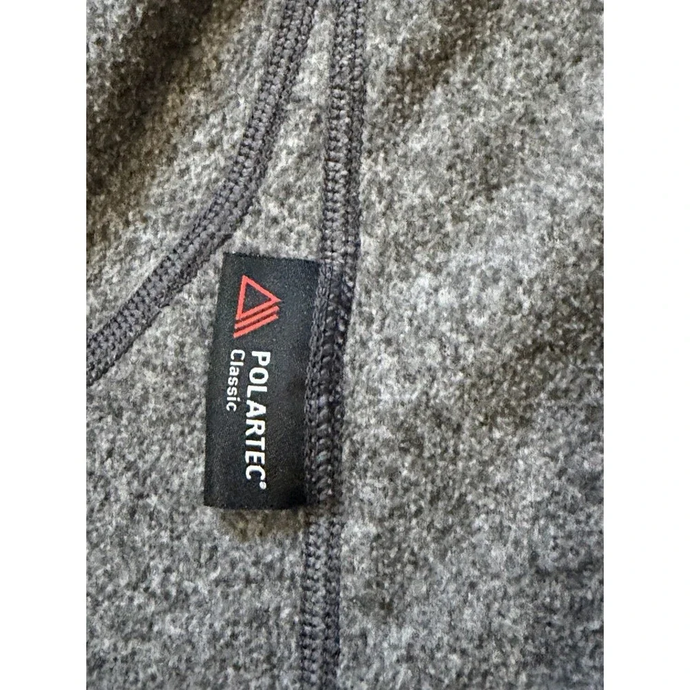 The North Face Polartec Classic Fleece Jacket Mens XL Gray Full Zip Outdoor